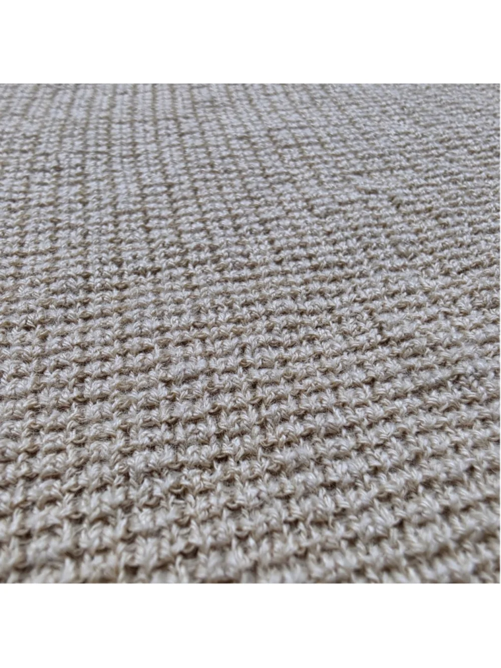 Polo Ralph Lauren Men’s XL 100% Linen Waffle Knit Open Collar Sweater Beige